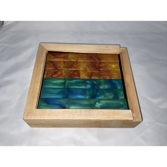 Unknown Other - Pentaminos Brain Teaser Puzzle Geometry Game Pentominoes Orange Blue Blocks